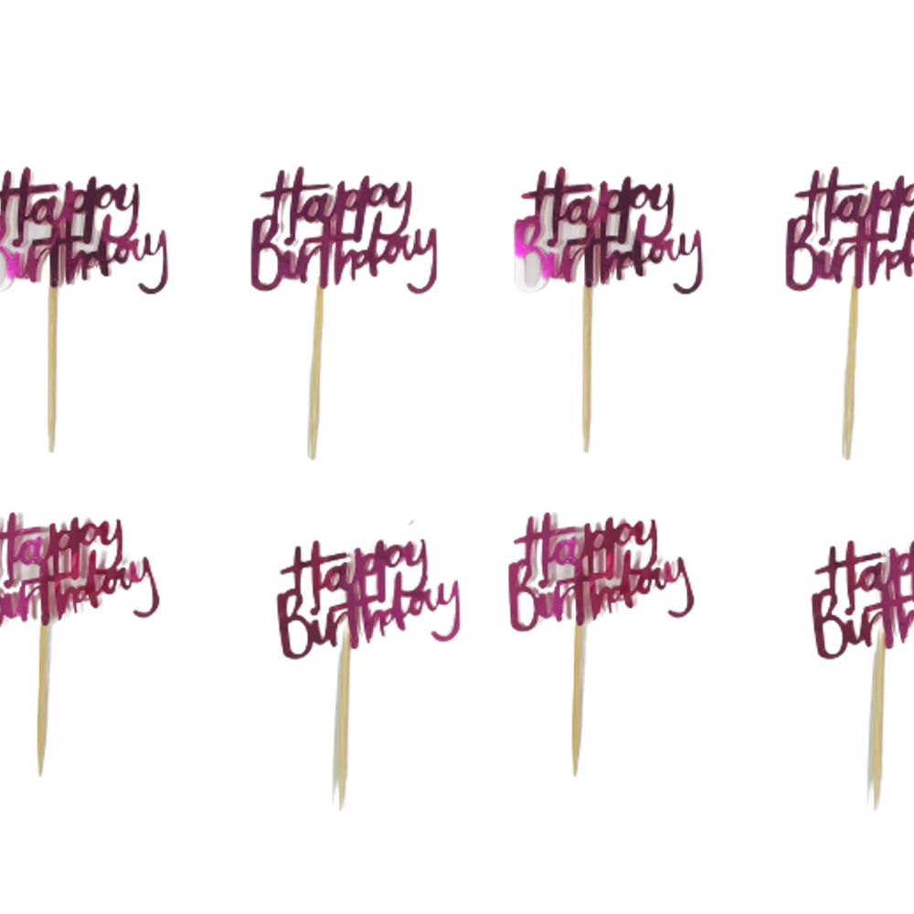 8 קיסמי HB בכתב מחובר ורוד