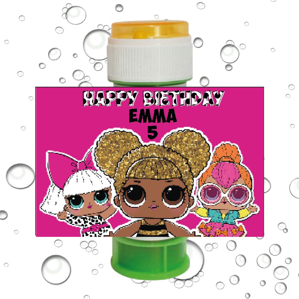 8 מדבקות לבועות סבון LOL עיצוב 2022