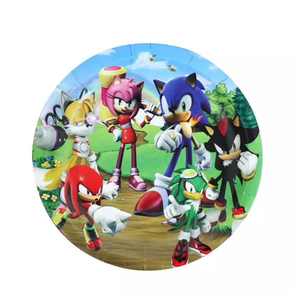 10 צלחות קטנות סוניק