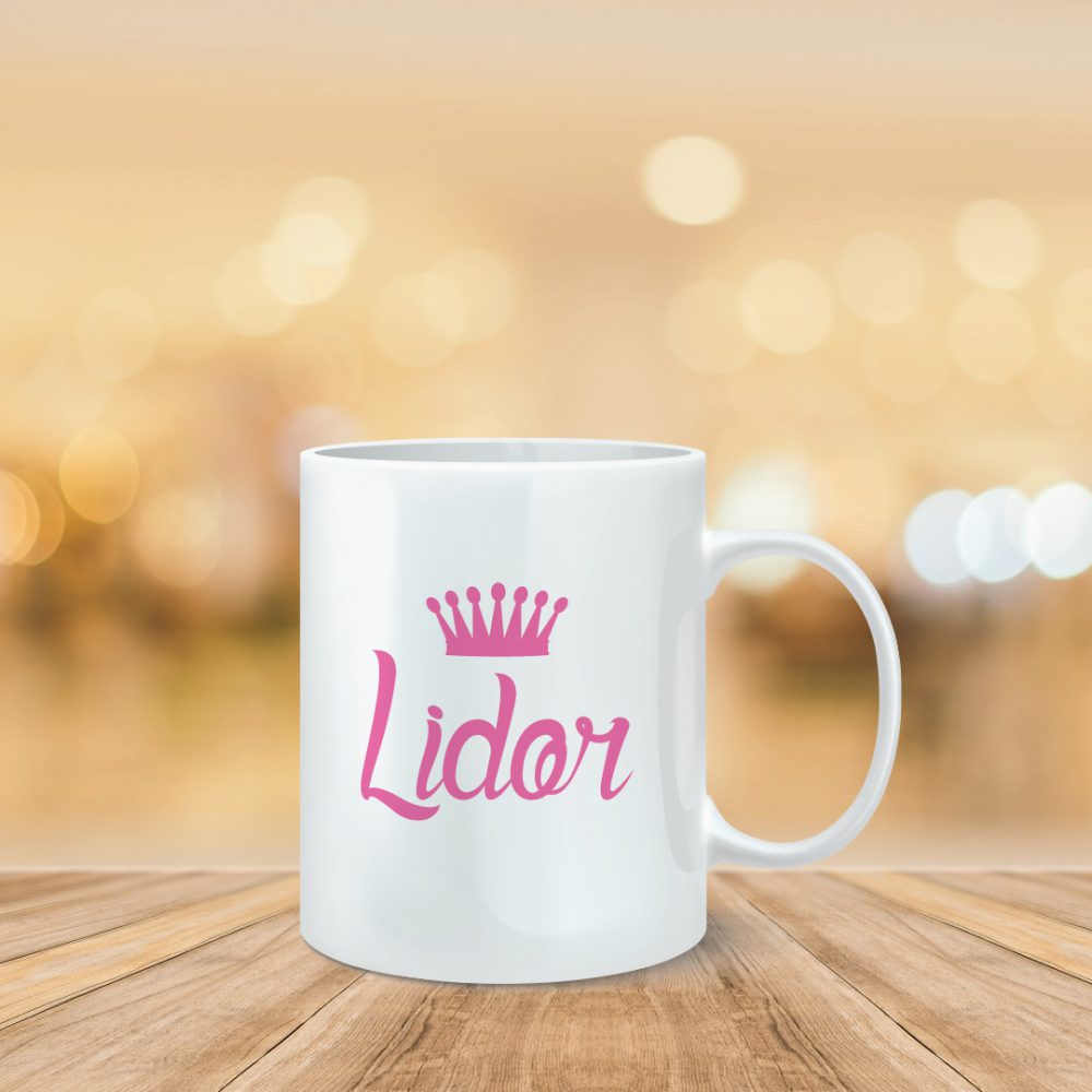 ספל מודפס כתר ורוד