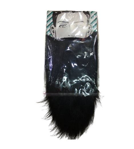 זקן שחור ארוך לפורים