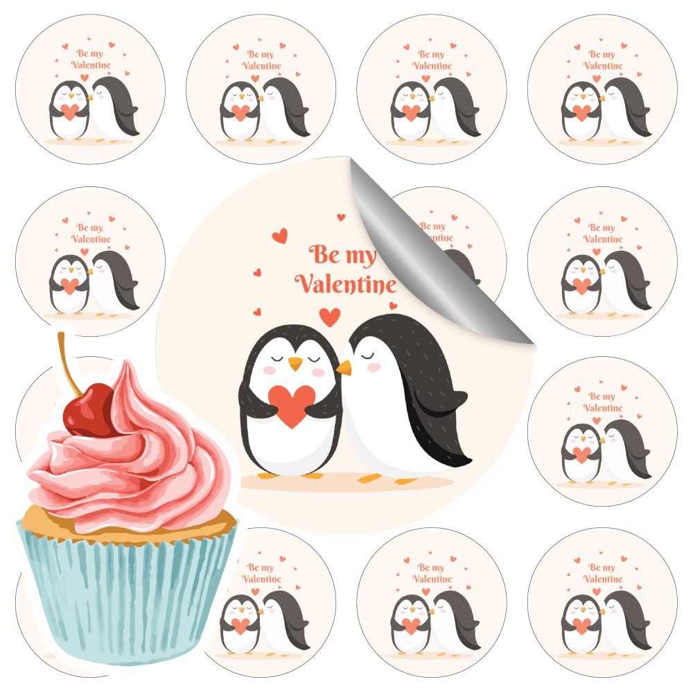 דף סוכר לקאפקייקס וולנטיינז C3