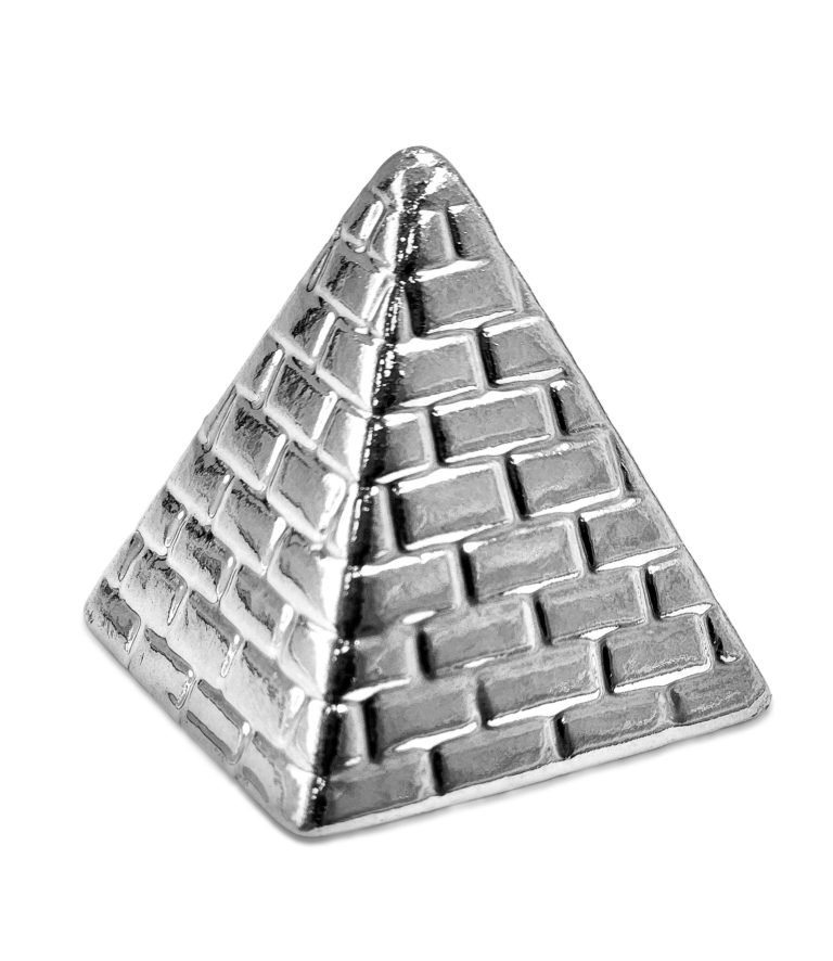 פירמידה קטנה מקרמיקה-כסף