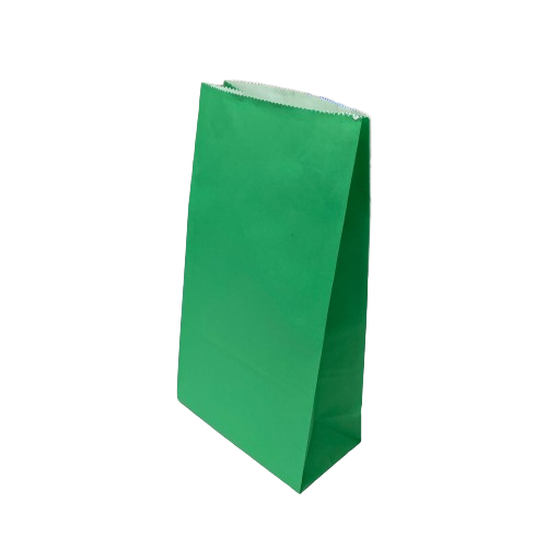 6 שקיות נייר עם בסיס-ירוק