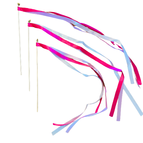 שלישיית מקלות צהלולים-ורוד פוקסיה