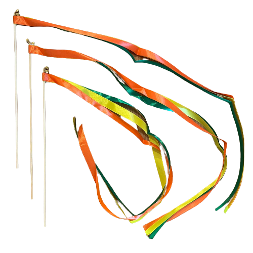 שלישיית מקלות צהלולים-כתום ירוק צהוב