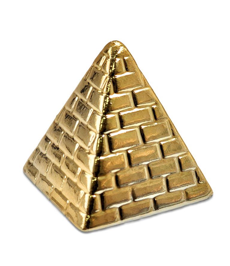 פירמידה קטנה מקרמיקה-זהב