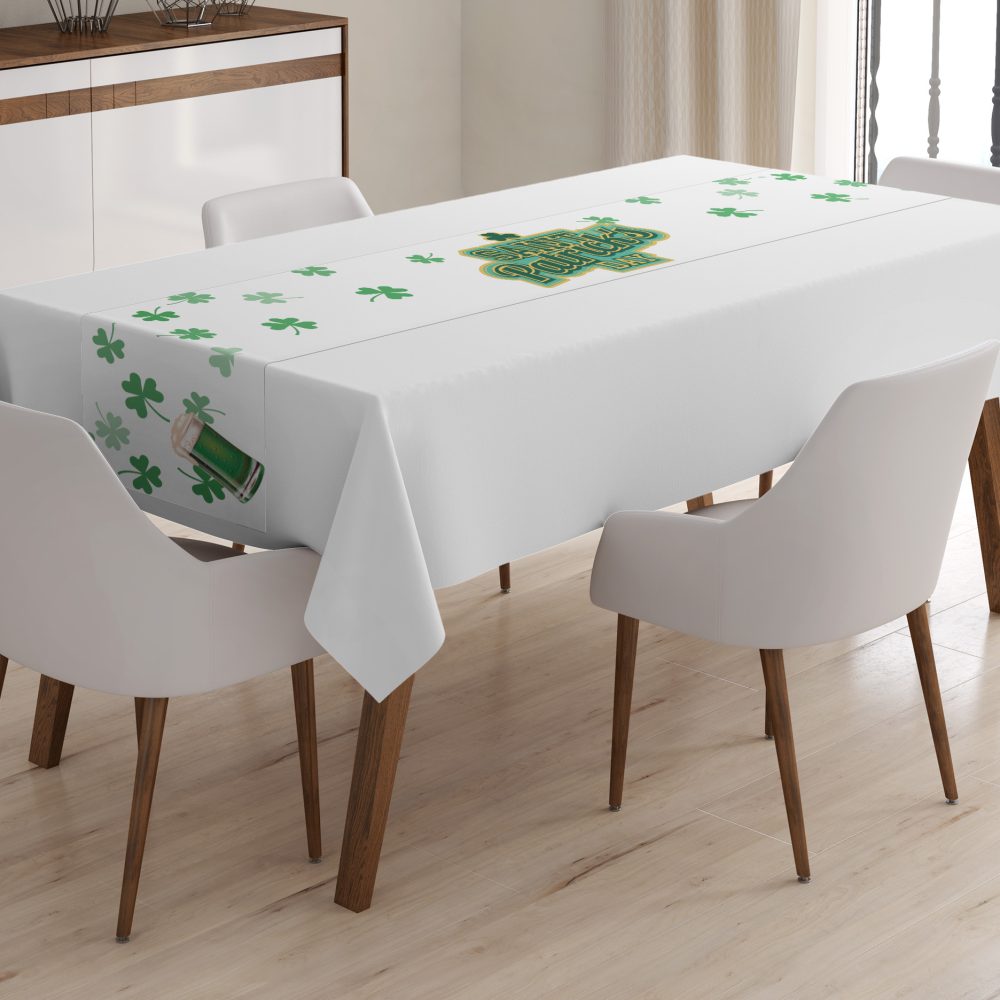 ראנר מודפס-סנט פטריק ירוק זהב