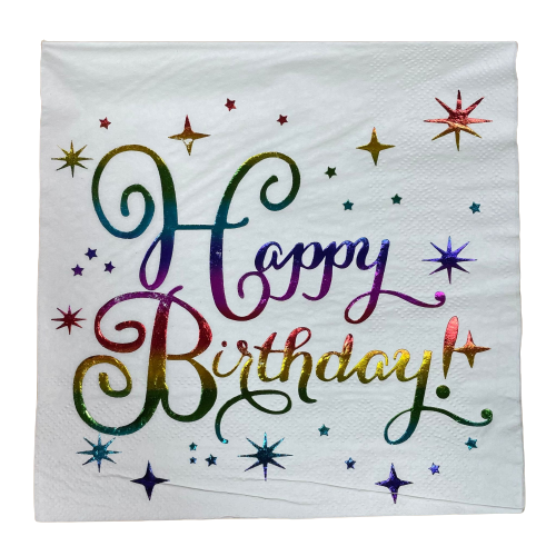 20 מפיות HB הטבעה צבעונית