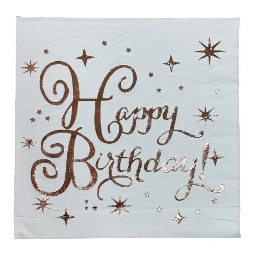 20 מפיות HB הטבעת רוז גולד