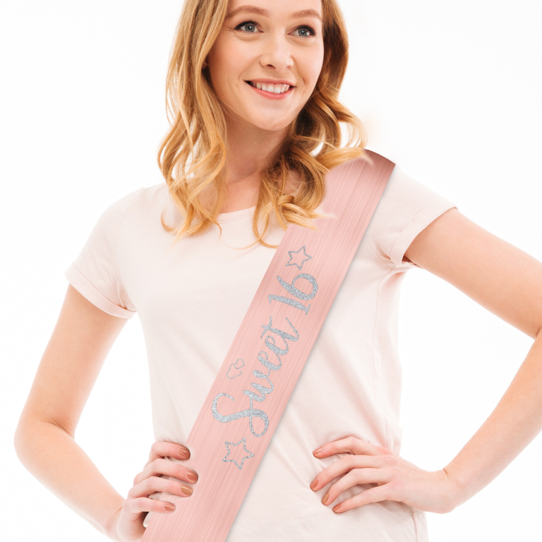 סרט גוף בעיצוב אישי Sweet 16