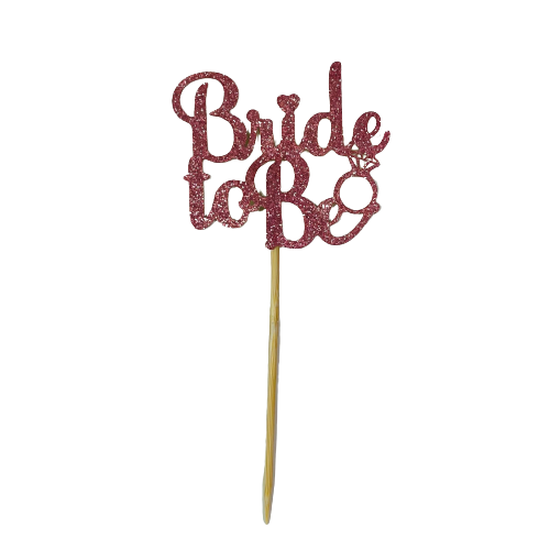 6 טופרים Bride to be רוז גולד