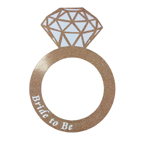 מסגרת טבעת יהלום לבן רוז גולד Bride to Be
