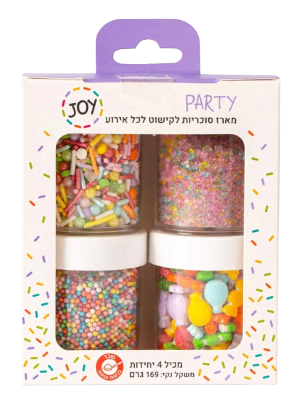 מארז סוכריות JOY מסיבה צבעונית