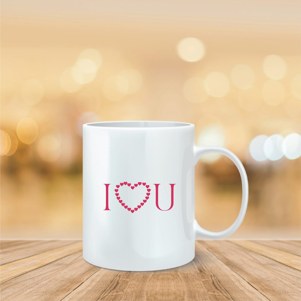 ספל מודפס-I love U