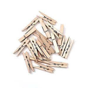 24  אטבי עץ טבעי