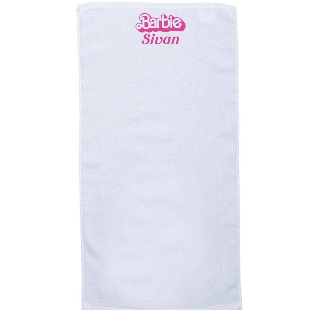 מגבת מודפסת-ברבי