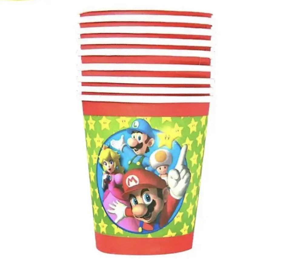 8 כוסות סופר מריו