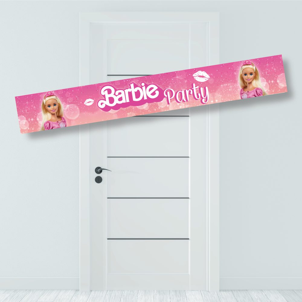 באנר לתלייה מסיבת ברבי