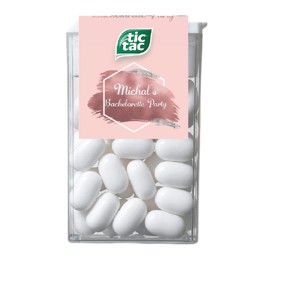 tic tac ממותג-רוז גולד