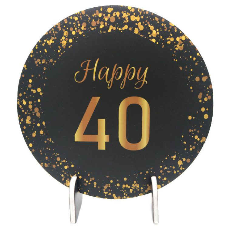 מרכז שולחן 30 ס”מ יום הולדת 40