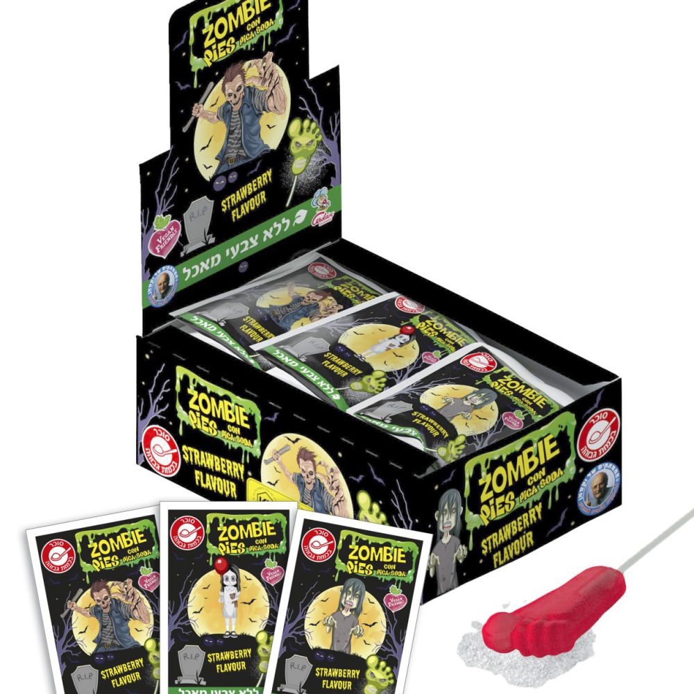 לקקן רגל זומבי עם אבקת סוכר חמוץ