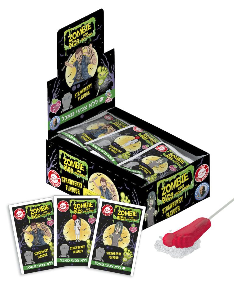 לקקן רגל זומבי עם אבקת סוכר חמוץ