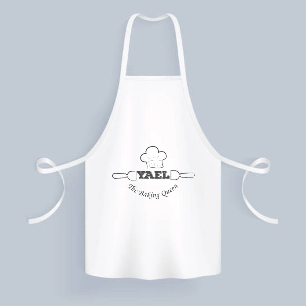 סינר בד במיתוג אישי | The baking queen