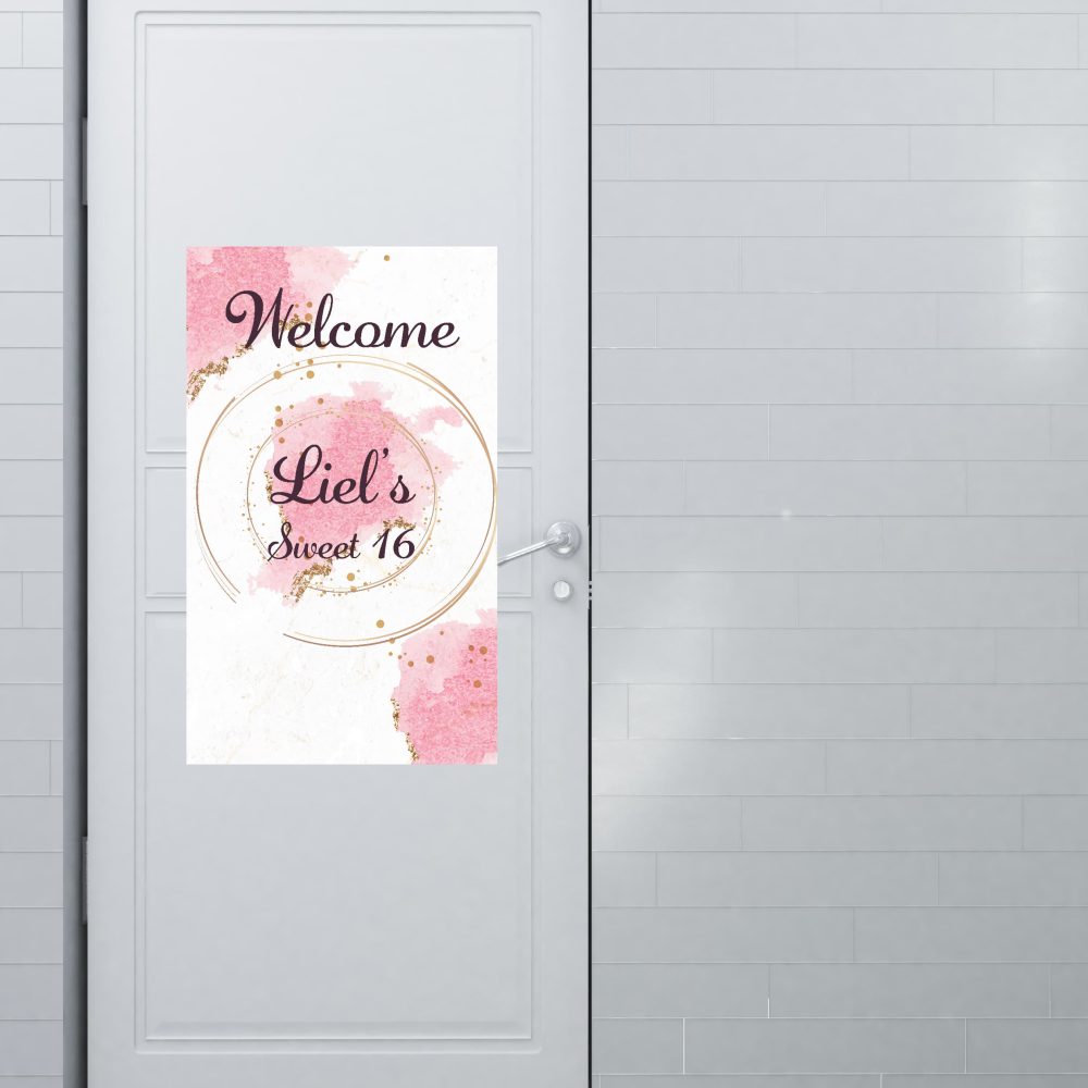 שלט כניסה ממותג | צבעי מים