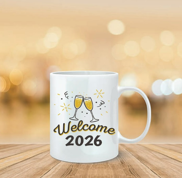 ספל מודפס סילבסטר 2026 וולקאם