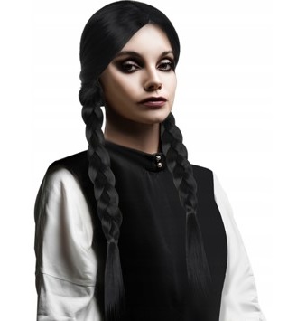 פאה שחורה עם צמות