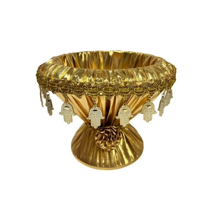 גביע חינה סטאן זהב עיטור חמסות זהב