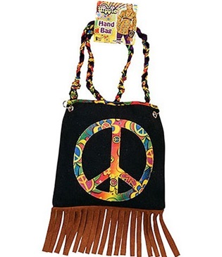 תיק היפי שחור לפורים