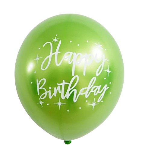 12 בלוני כרום HB גודל 12″ | ירוק