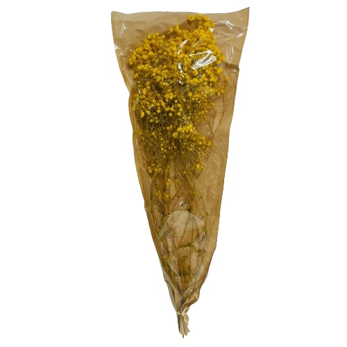 זר גיפסניות בשקית קראפט | צהוב