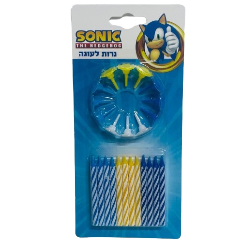 נרות יום הולדת סוניק