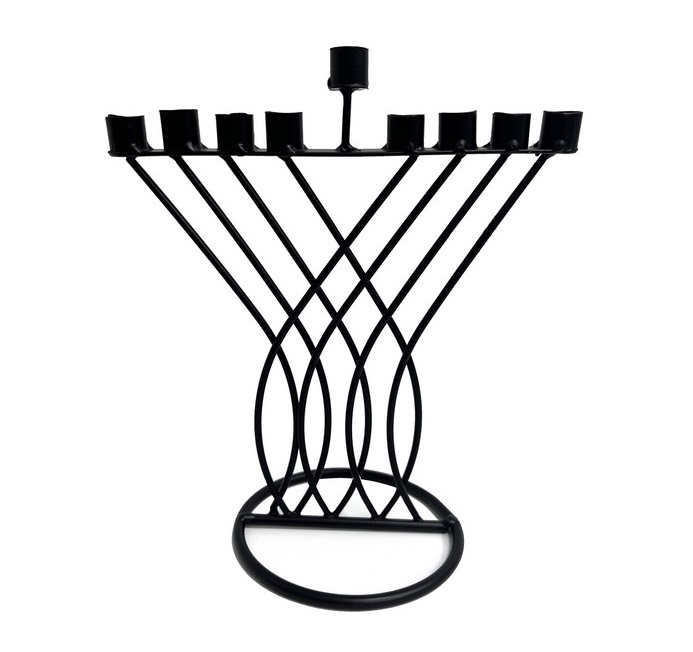 חנוכיה דמוי נבל שחורה160007742