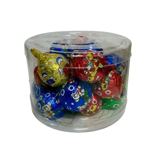 כדורים לקישוט עץ עשויים שוקולד | 300 גרם