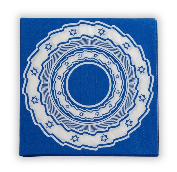 20 מפיות דגל ישראל ספירלי