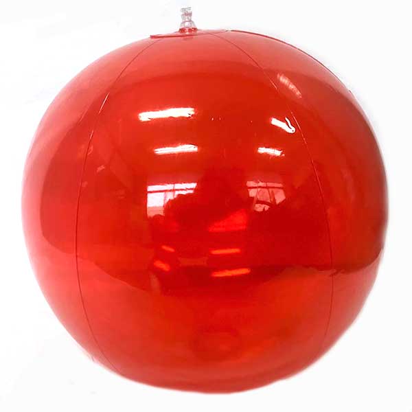 כדור ים 60 ס”מ | אדום שקוף