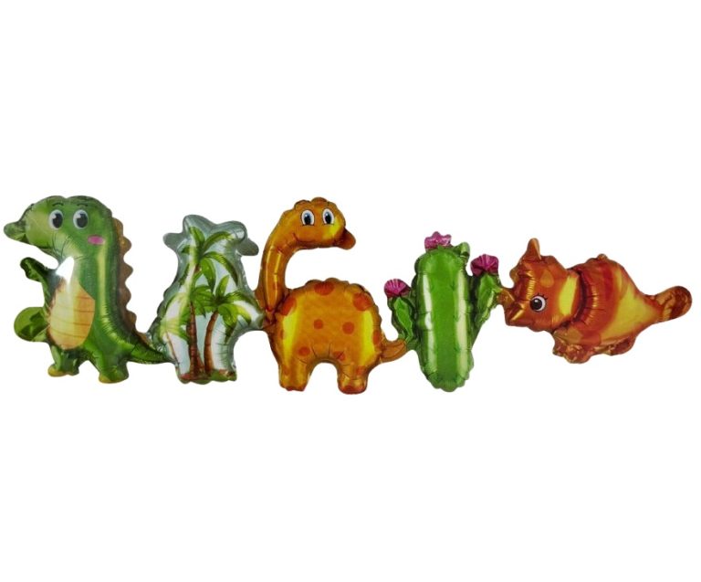 שרשרת בלוני מיילר דינוזאורים
