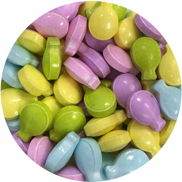 סוכריות בלונים פסטל לקישוט