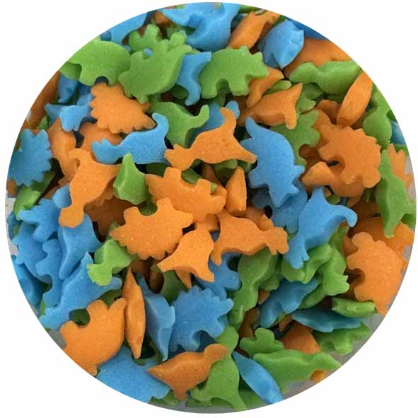 סוכריות דינוזאור צבעוני לקישוט