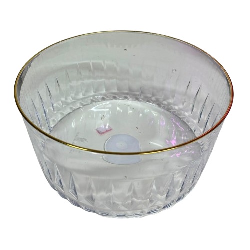 קערה עגולה פס זהב | 25X11.8 ס”מ