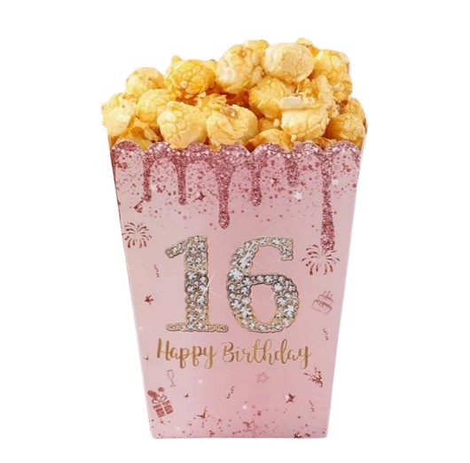 6 קופסאות פופקורן Sweet 16
