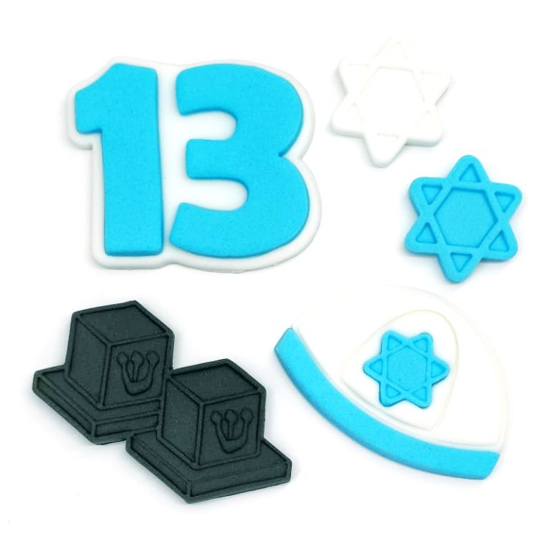 קישוטי בצק סוכר לבר מצווה