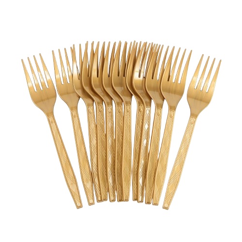 12 מזלגות | זהב