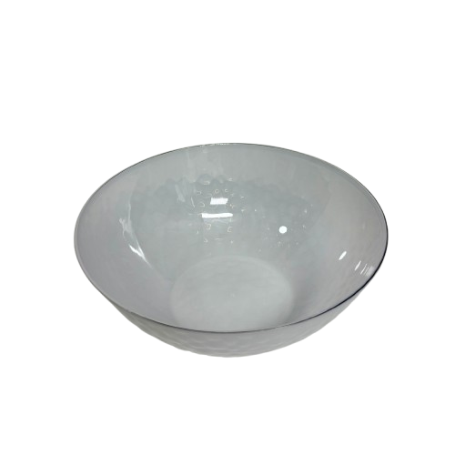 5 קעריות זריחה | לבן פס כסף