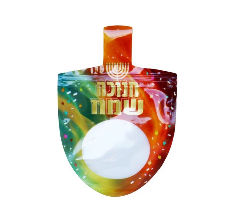 5 שקיות ניילון בצורת סביבון עם חלון שקוף