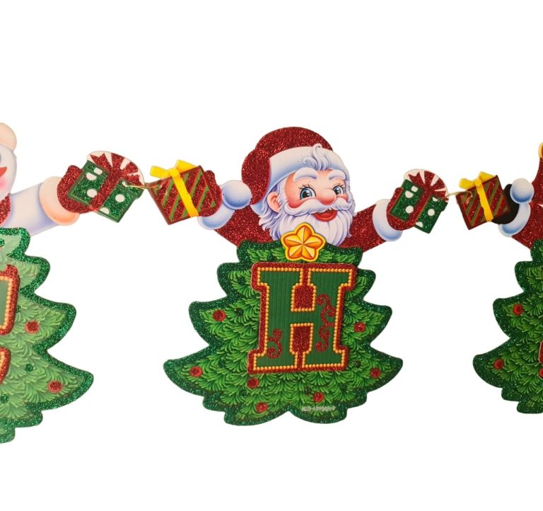 שרשרת אותיות Marry Christmas גליטר